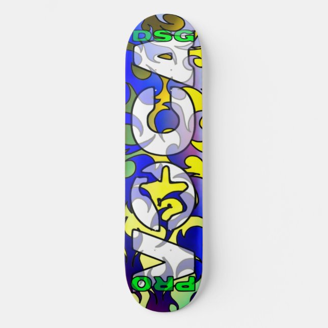 Skateboard Pro blanc Skatedeck de conception de Voca (Recto)