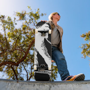 Skateboard Profitez gratuitement du ski urbain rétro