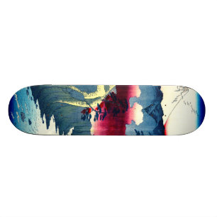 Skateboard Province de Kai de passage d'Inume Japon 1858