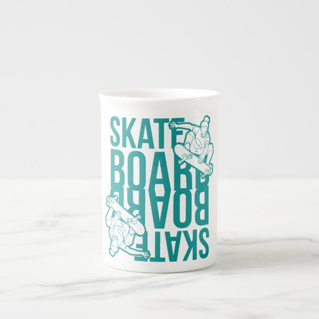 skateboard  prozellantasse (Vorderseite)