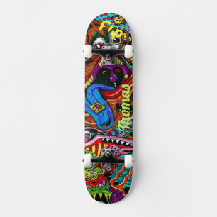 Skateboard Psychedelic Deck for Skateboarders