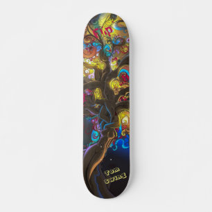 Skateboard Psychedelic Deck for Skateboarders