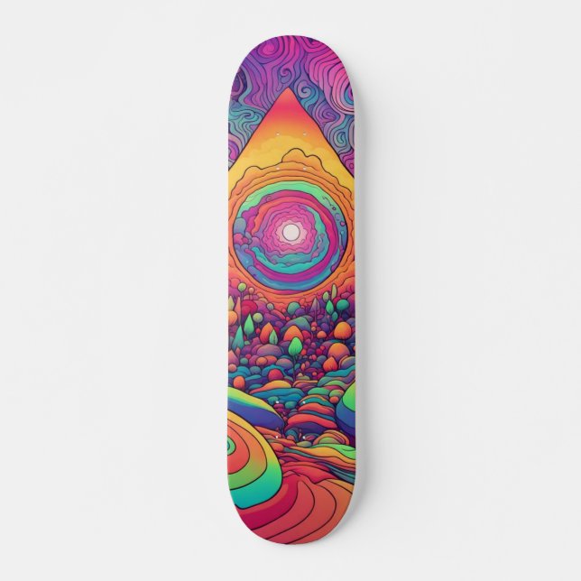 Skateboard psychédélique (Devant)