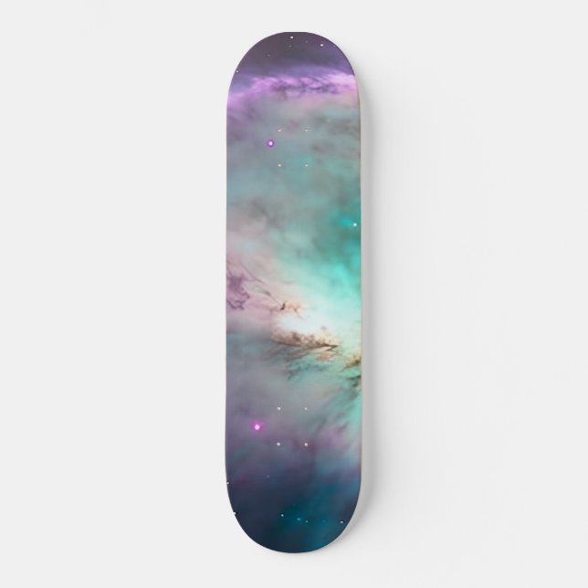 Skateboard Purple Turquoise Galaxy Nebula Dream #1 (Recto)