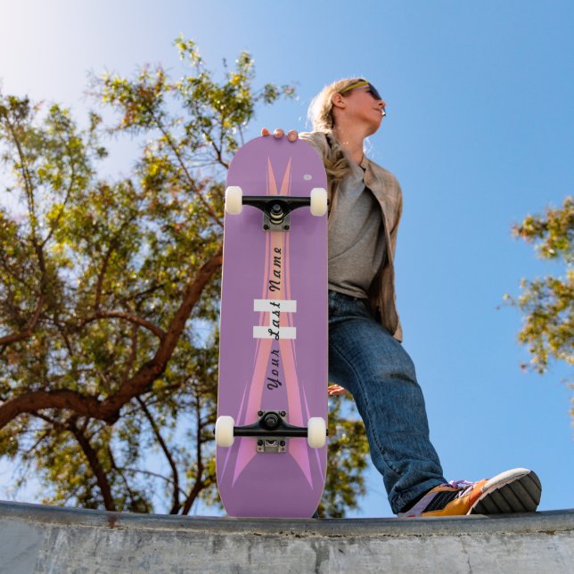 Skateboard purple with pink HAMbyWG (Außenbereich 1)