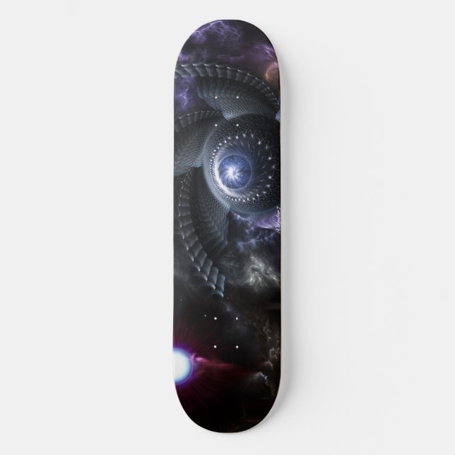 Skateboard Quand Universitaires Collisent Fractal Art skatebo (Recto)
