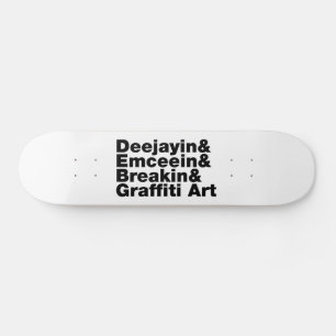 Skateboard Quatre éléments de l'Hip hop