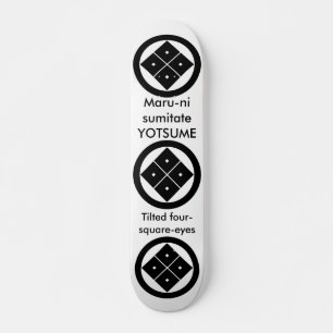 Skateboard Quatre yeux carrés inclinés en cercle