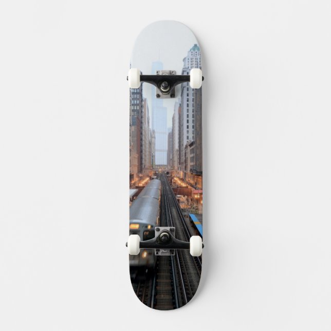 Skateboard Rail élevé Chicago du centre au-dessus de Wabash (Recto)
