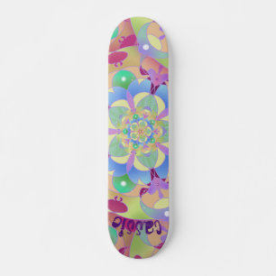 Skateboard Rainbow Song Mandala