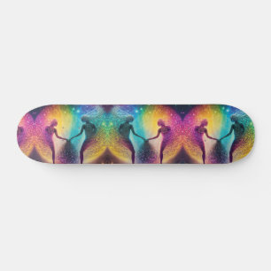 Skateboard Rainbow Trance Disco Galaxy Cosmique Sk8r
