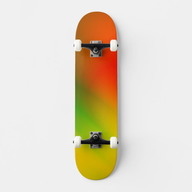 Skateboard Rasta Splash de couleur (Recto)