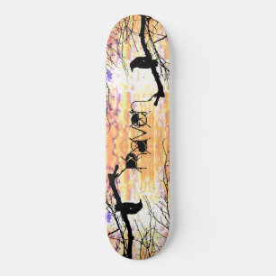 Skateboard "Raven & Golden Skies"