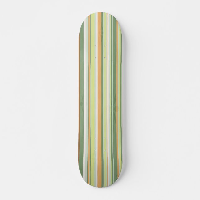 Skateboard rayé style surf personnalisable (Devant)