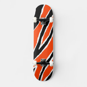 Skateboard Rayures de Tigre