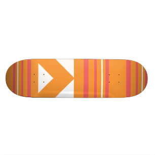 Skateboard Rayures minces oranges