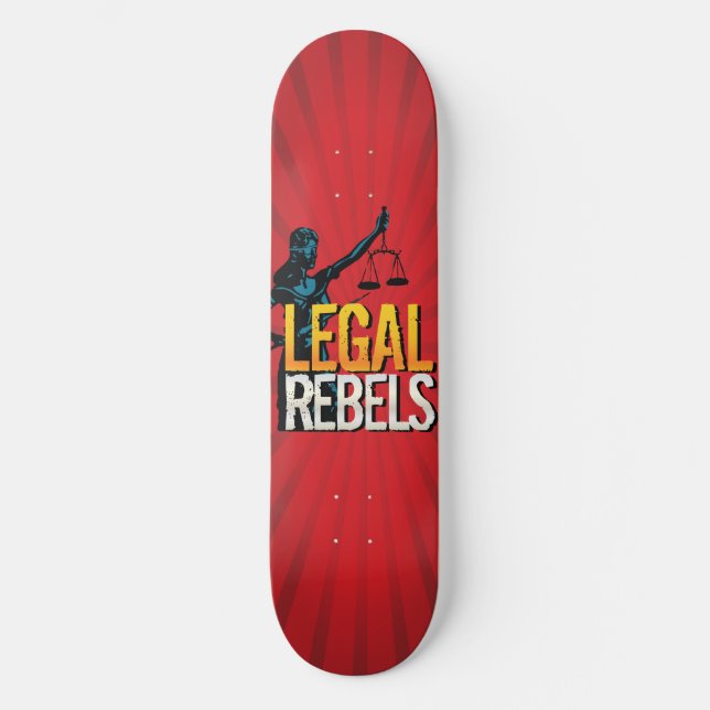 Skateboard Rebelles juridiques personnalisés Starburst Skateb (Recto)