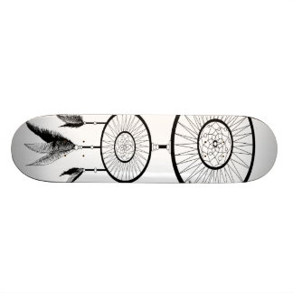 SKATEBOARD RECEVEUR RÊVEUR NOIR ET BLANC