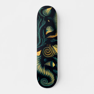 Skateboard Récifs dorés