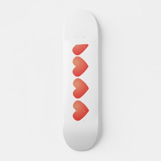 Skateboard Récipient de coeur - planche à roulettes (Devant)