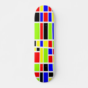 Skateboard Rectangles colorées 03