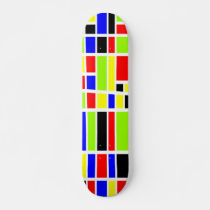 Skateboard Rectangles colorées 04