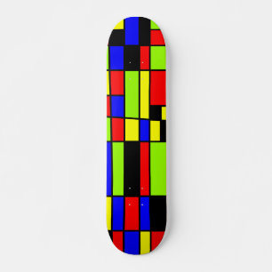 Skateboard Rectangles colorées 05