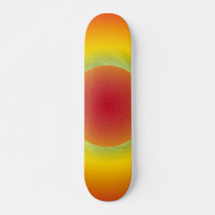 Skateboard Red Sun Blue