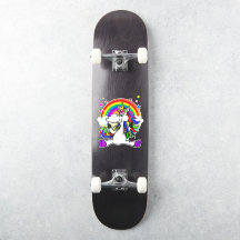 Skateboard Regenbogenunicorn