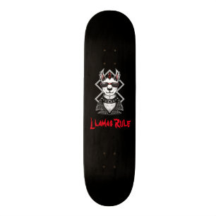 Skateboard Règle de lamas de punk rock