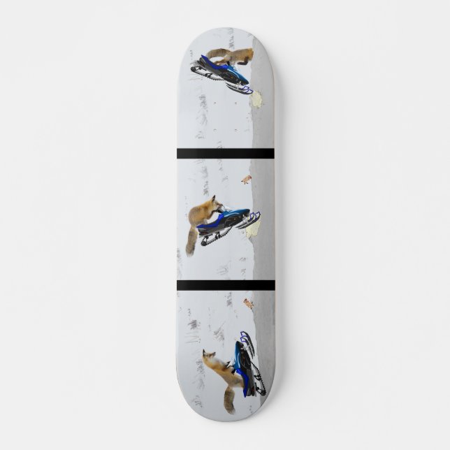 Skateboard Renard de neige (Devant)