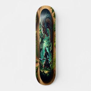 Skateboard Rencontre mythique dans la forêt