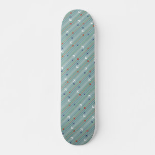 Skateboard Retro Avion Motif Skate