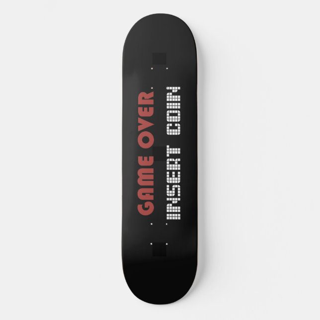 Skateboard Retro Game Over (Recto)