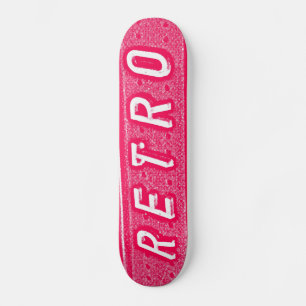 Skateboard Retro - Neon Rouge et Blanc