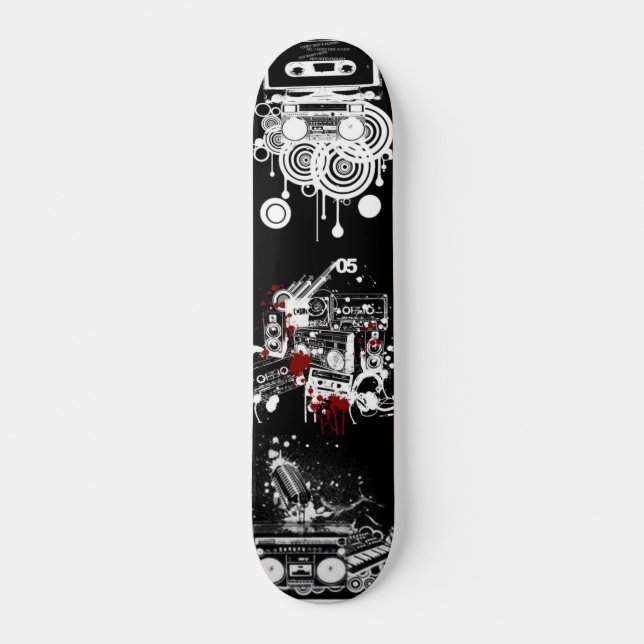 Skateboard Rétro plate-forme de musique (Devant)