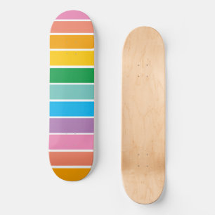 Skateboard Retro Rainbow Cool Kid Skate