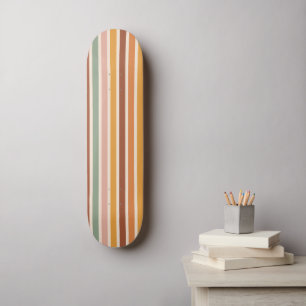 Skateboard Retro Stripes Arc-en-ciel Scinties Super les année