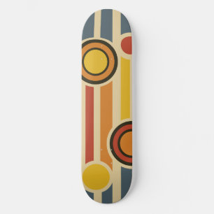 Skateboard Rétros cercles et lignes