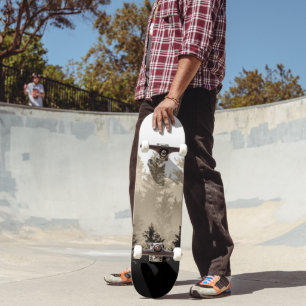 Skateboard Rêve forestier Brown #1 #décoration #art