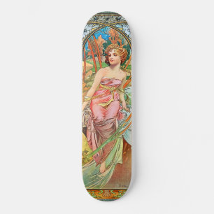 Skateboard Réveil matinal par Alphonse Mucha