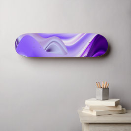 Skateboard Rêves de fleurs violettes