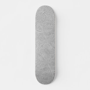 Skateboard Revêtement floral gris