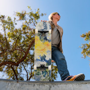 Skateboard Ride the Art : Demuth's Vibrant Floral Vision