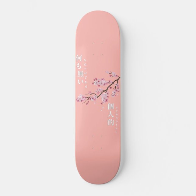 Skateboard Rien de personnel - Fleur de cerisier (Recto)