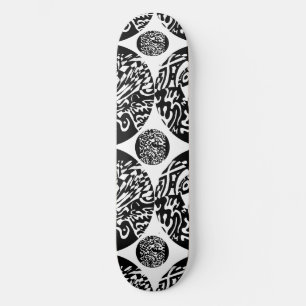 Skateboard "Robot Dreams" B&W Art Abstrait