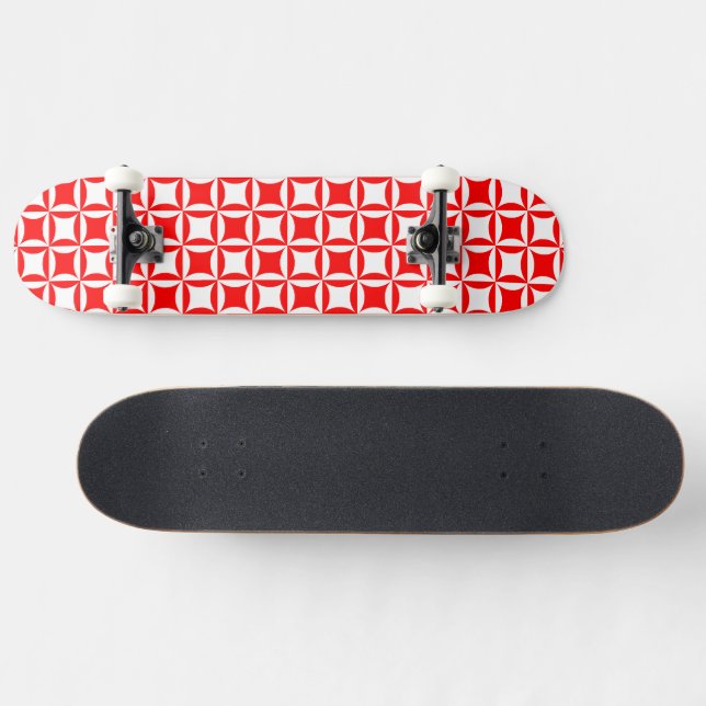 Skateboard Roboter Peter pour payer Paul Motif rouge (Horz)