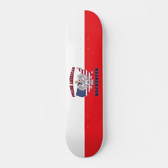 Skateboard Rochester New York polonais (Devant)