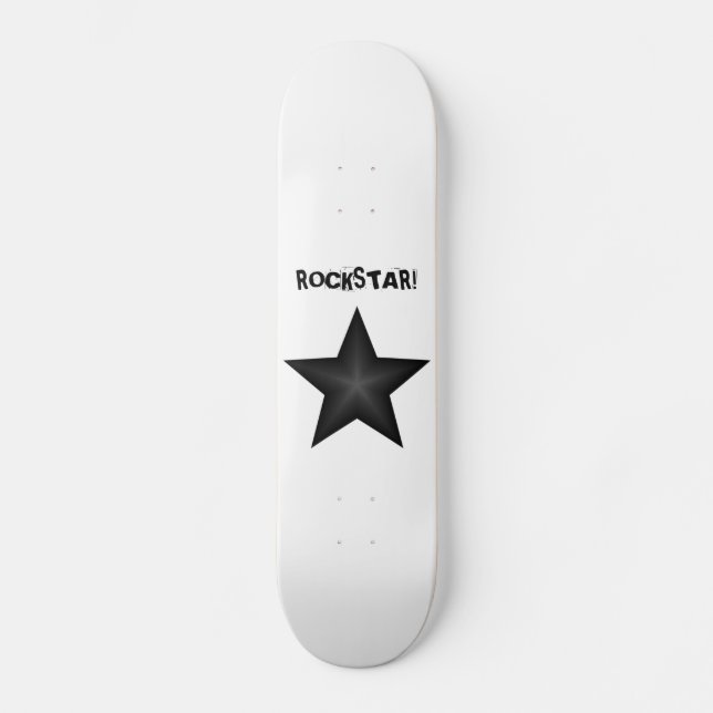 Skateboard ROCKSTAR ! planche à roulettes (Recto)