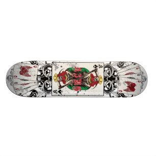 Skateboard Roi de planche à roulettes de crâne de pelles